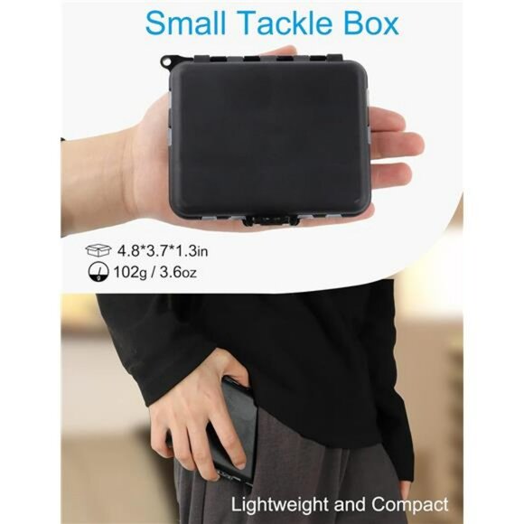 Small Plastic Tackle Box Set of 4 Fishing Organizer Storage Containers with Lids - Picture 2 of 7